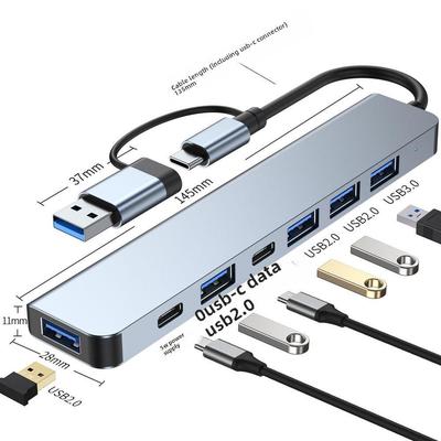 7-in-1 USB 3.0 Typ-C Dockingstation Notebook-Erweiterungshub