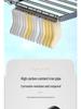 Retractable Balcony Clothes Rack for Drying: Rail for Windows, Radiators, and Railing Shoes.