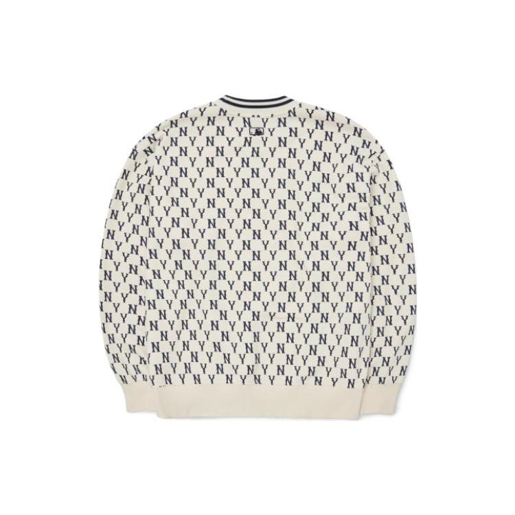 MLB Sweatshirts Unisex White Crew Neck Moderate Regular 3AMTM0926-50CRS