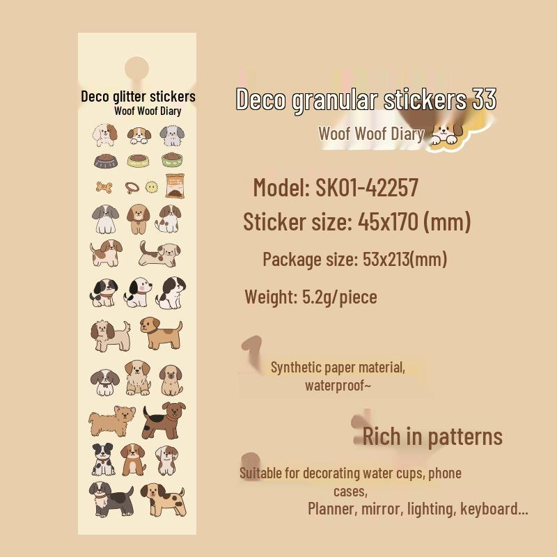 Muzili Deco Dot Stickers - Little Nose Ga - M5 Journal Decoration