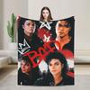 Patriotic Michael Jackson Flag Portrait Blanket Quality Soft Warm  Throw Blanket Autumn Camping Bedroom Street Trend Bedspread