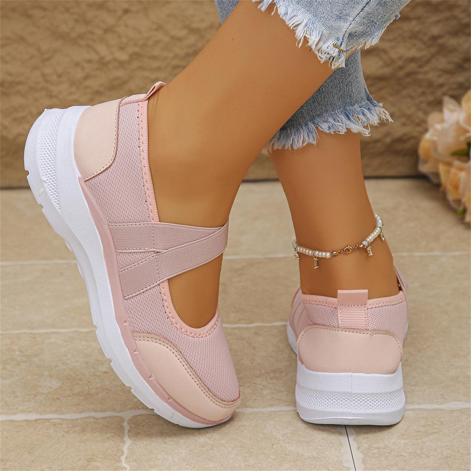 Women s Fashion Plus Size Casual Sandals Flat Shoes 42 розовый