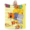 K-Kid E-cats Coperta Peluche Coperta Plaid in Flanella per Bambini per Esterno Calda Morbida Qualità Personalizzata Copriletto Regalo di Compleanno