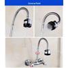 OEING Wall-Mounted Kitchen Faucet with Hot & Cold Water