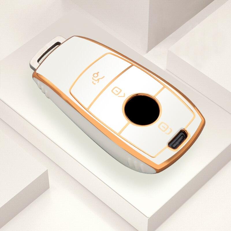 TPU Car Remote Key Case Cover Shell for Mercedes Benz A C E S G Class GLC CLE CLA GLB GLS W177 W205 W213 W222 X167 AMG