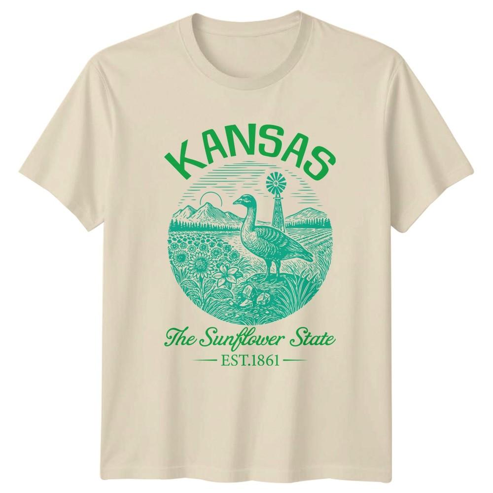 Kansas The Sunflower State Est TShirt Kansas Identity State Pride Gift