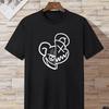 Cartoon Graphic Print T-Shirt for Women's Casual Crew Neck Short-Sleeve Fashion Summer T-Shirts Tops Regular and Oversize Tees