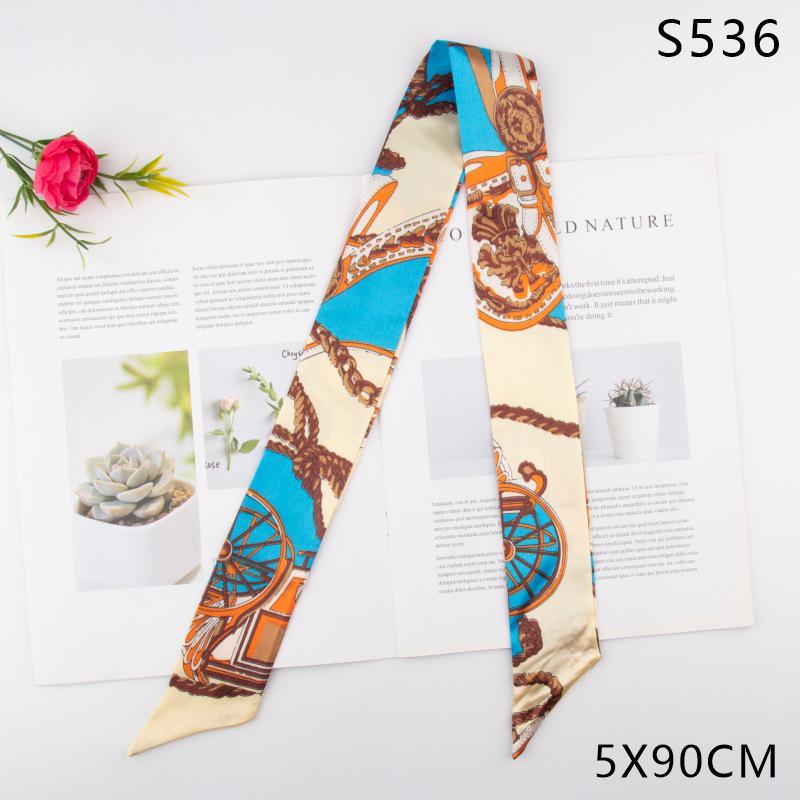 Versatile Vintage Silk Scarf: Hair Tie, Headband, Bag Accessory