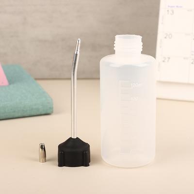 120Ml Sewing Machine Oil Bottle Clear White Plastic Spray Nozzle Empty Oil Bottle Oiler Plastic Oiler For Lubricants Oil