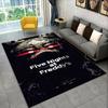 Horror Game F-FNAF Freddy Non-Slip Area Rug for Living Room,Bedroom,Playroom,Soft Carpet Floor Mat Home Decor Rug Kids Room