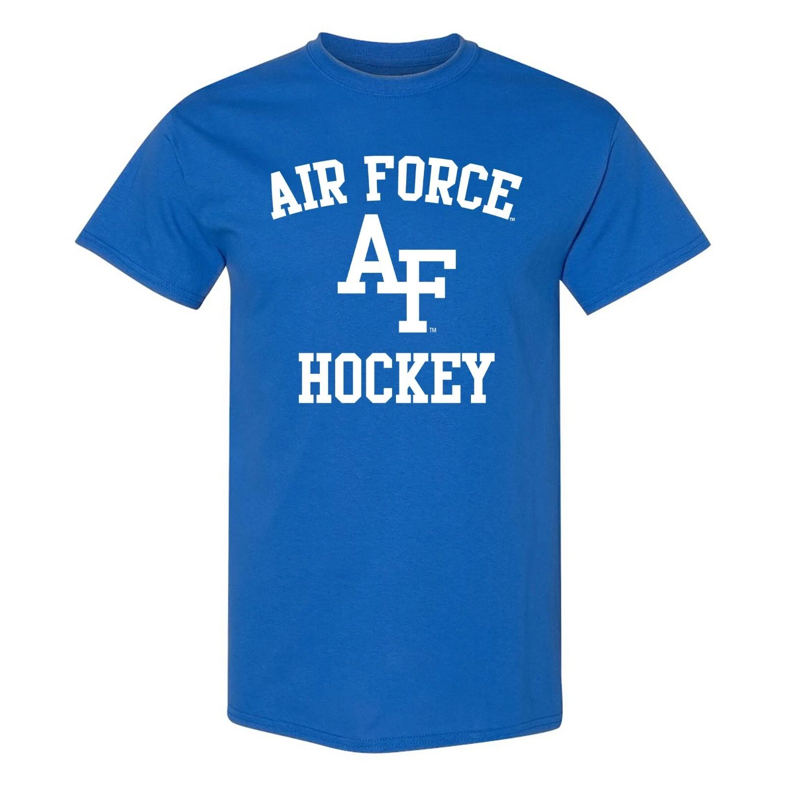 Air Force Academy Falcons Arch Logo Hockey T-Shirt - Royal L