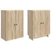 Cabinet Set 2 pcs Sonoma Oak 66 x 34.5 x 90 cm Particleboard