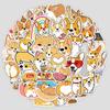 50 Cartoon Cute Corgi Dog Laptop Suitcase Skateboard Water Cup Doodle Decorative Stickers