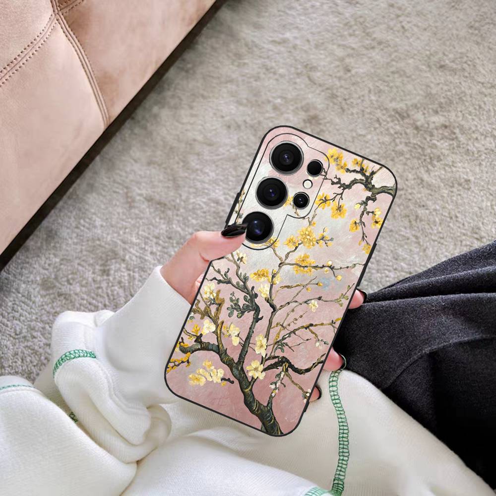 

Art Vincent Van Gogh Phone Case For Samsung S 24 fe 25 Ultra plus 20 lite 21 30 22 23 24 22 Ultra 5G Fundas Samsung S21 fe