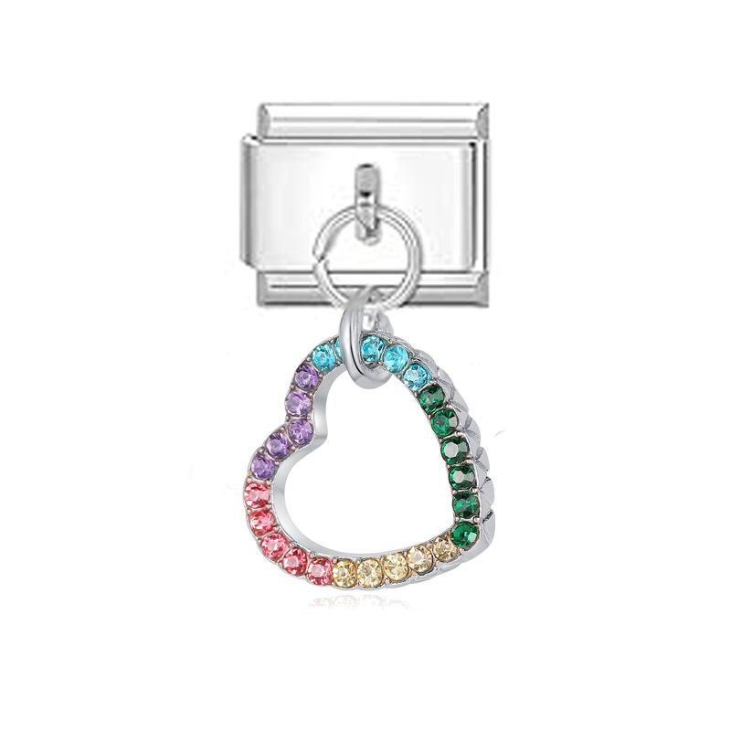 Italian Style DIY Bracelet Bangle with Pendant and Module Splicing Accessories