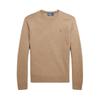 Polo Ralph Lauren Solid Color Simple Round Neck Fitted Long Sleeve Sweater Men Sweater Brown 710876714-011