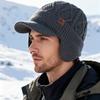 Autumn and Winter Knitted Ear Protection Hat Unisex Fashionable Soft Peaked Cap Outdoor Cold-proof and Warm Ski Sports Hats
