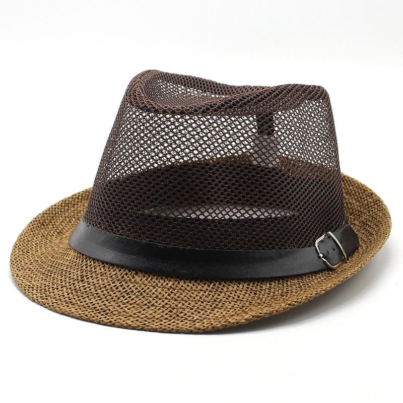 Panama Summer Straw Hat Sun Hat, Summer Sun Protection Travel Beach Woven Top Hat