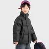 Duoduojia Boys' PU Leather Down Jacket
