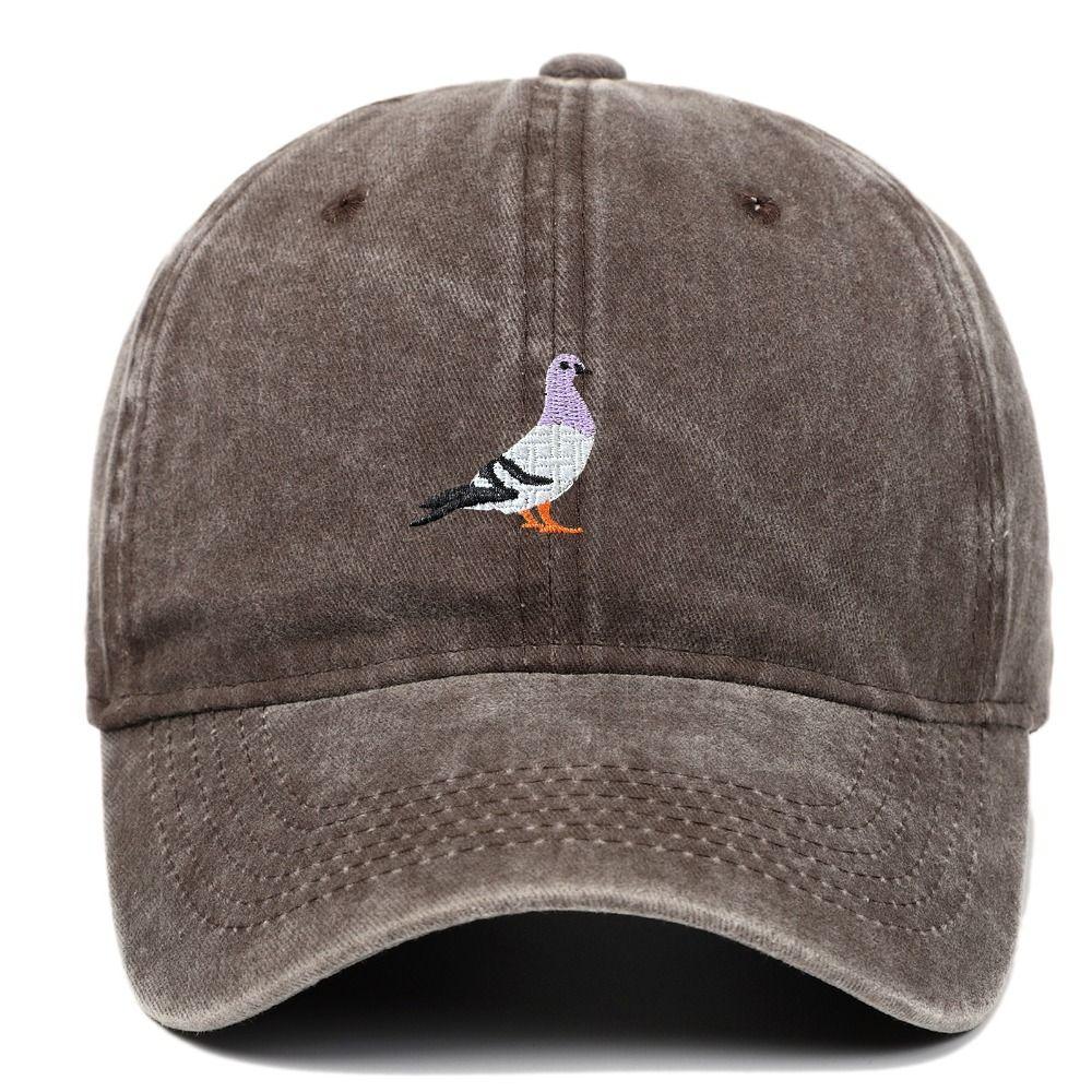 Daily Casual Baseball Caps Pigeon Embroidered Sports Hat Summer Sun Hat Men and Women