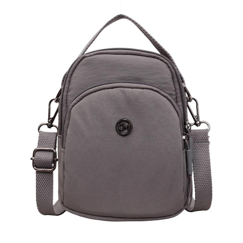 

Nylon Shoulder Bag Women s Large Capacity Multifunctional Crossbody Bag сірий колір