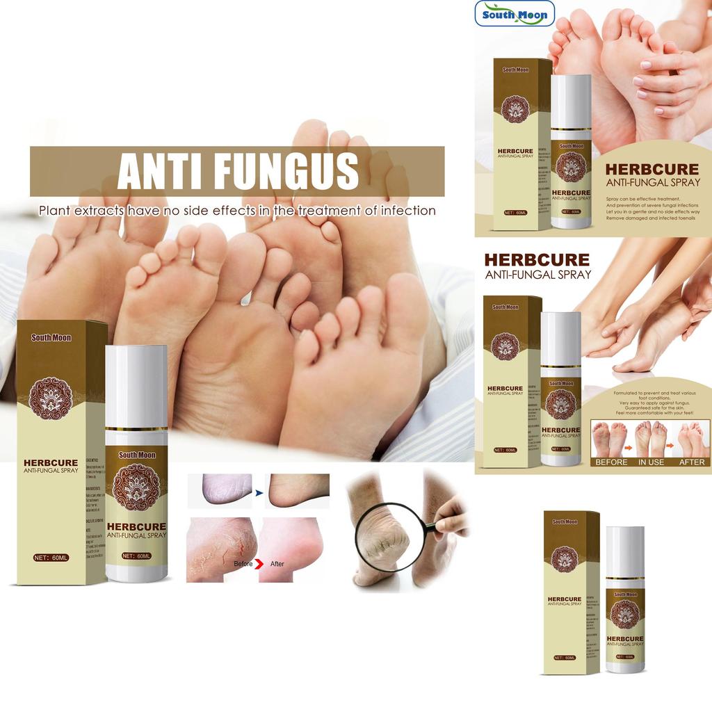 South Moon Herbal Foot Spray Refreshing Foot Odor Eliminator And Sweat Control 60ml