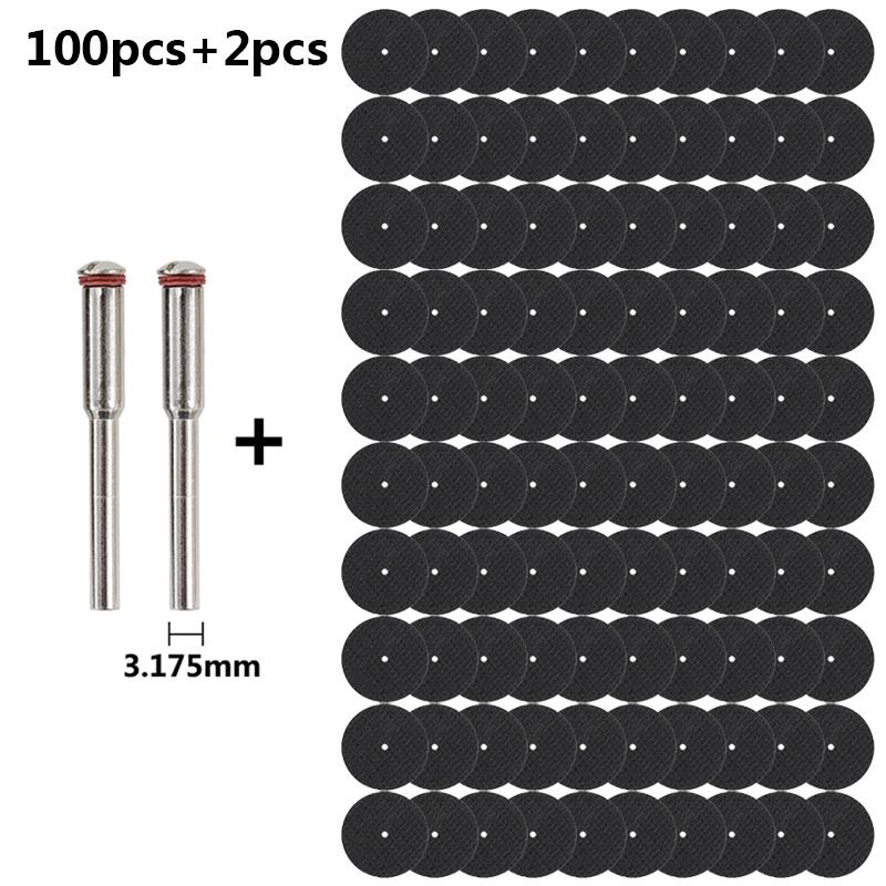 

101/102 шт. Металлический шлифовальный диск для Dremel, шлифовальной машины, роторного инструмента, диск для циркулярной пилы с оправками, абразивный шлифовальный диск 102pcs/ set