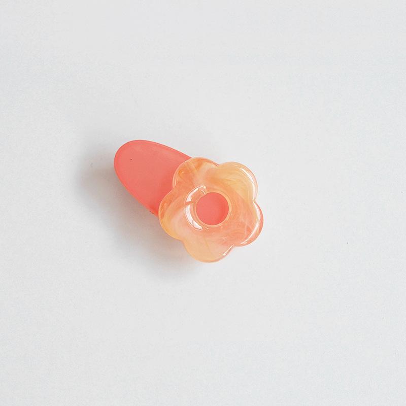 Korean Candy Colored Flower Small Hair Clip for Women Cute Sweet Side Hairpin BB Clip Girls Fresh Hair Accessories