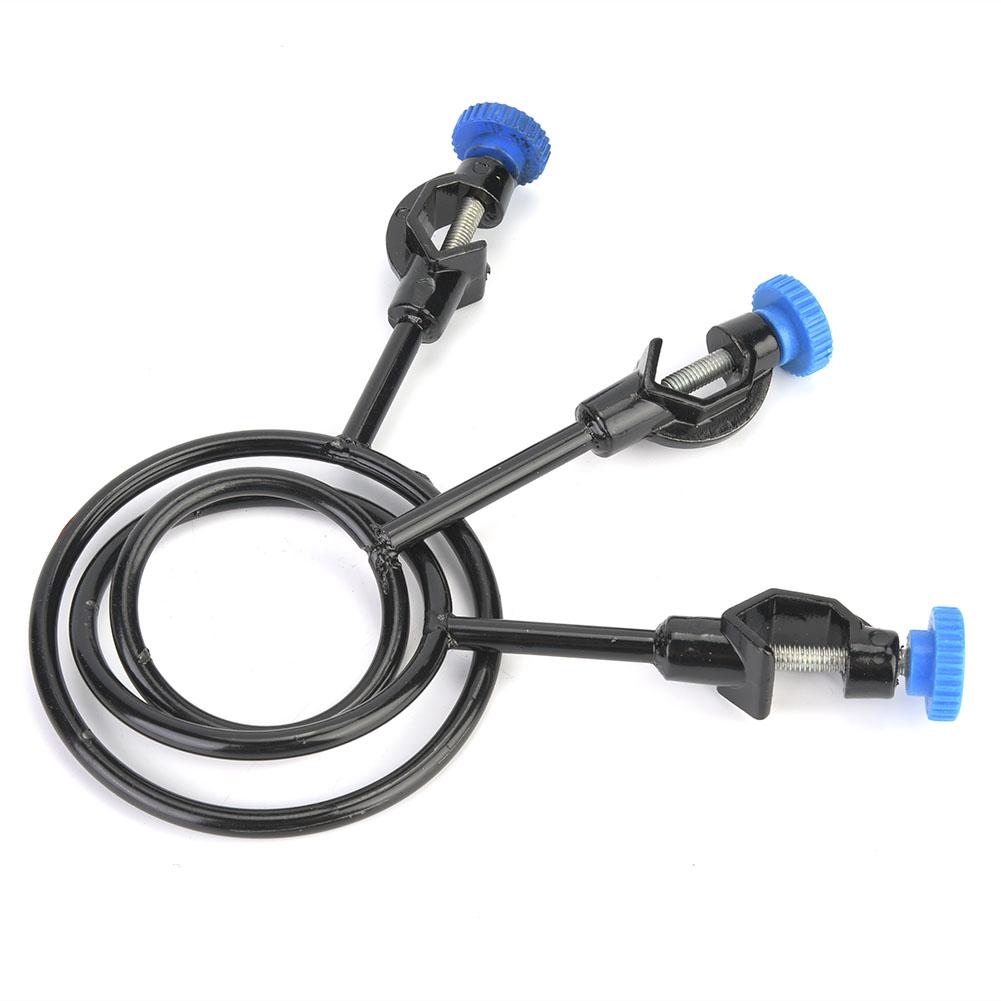 3 Pcs Laboratory Support Iron Steel Close Ring Black Coating of Diameter 60 80 100mm