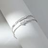 Classic Adjustable Lovers Bracelet Valentine's Day Hand Jewelry Simple Thin Bracelet Flower Charm Couple Bangle Girls