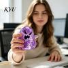 Stress Relief Accessories Halloween Ghost Toy, Spooky Glitter Squeeze Sensory Toy Clear Fidget for Focus and Relaxation Soft TPR