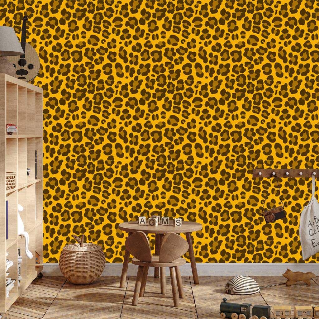 Yellow Leather Wallpaper Gold and Ochre for Living Room and Bedroom 50x1000