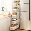 Slim Kitchen Storage Cart with Wheels