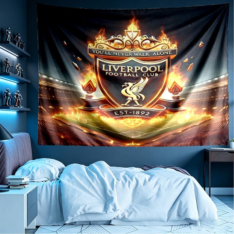 Liverpool F.C Print Wandkleed, Lichtgewicht Wanddecoratie, voor Slaapkamer, Studentenkamer, Woonkamer, Huis Kunst Decoratie - Verjaardag Kerstcadeau voor Vrienden