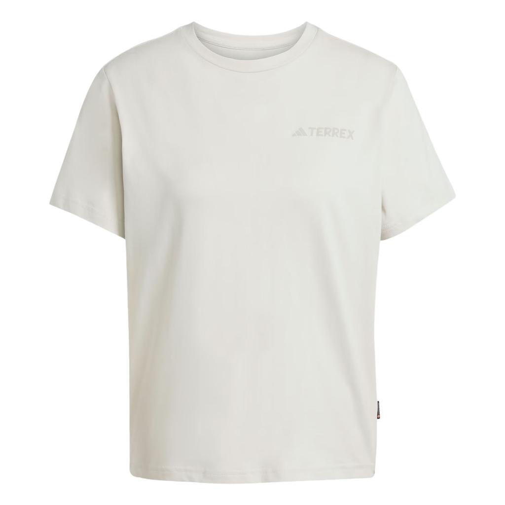 Adidas Terrex Polygiene Graphic Logo Loose Round Neck Sports Short Sleeve T-Shirt Women Tops Track-Grey JI8321