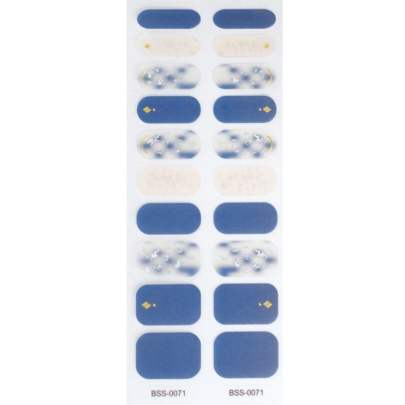 Semi-cured Nail Sticker Holiday Christmas Snowflake 5D Stereogel nail sticker