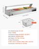 Commercial Food Warmer, 1500W Electric Stainless Steel Steam Food Warmer with Glass Cover, Countertop Buffet Bain Marie with Five 1/2 Size Food Pans,