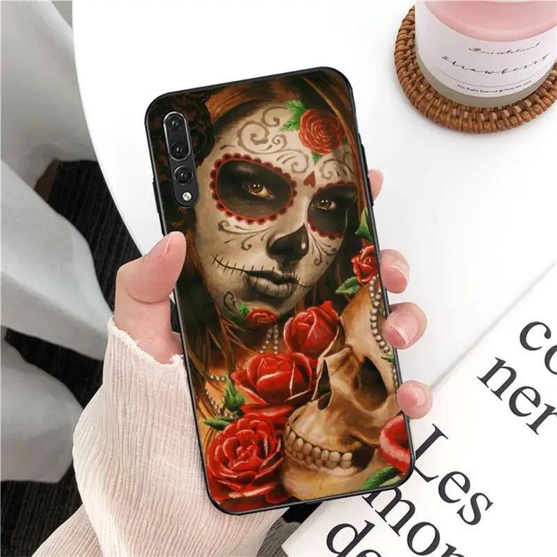 RUICHI Mexican Catrina Skull Girl Phone Case For  Xiaomi 9 10 11 PRO LITE Redmi NOTE  7 8 9 A PRO K20 30 PRO