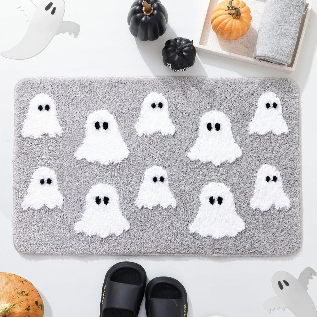 Skin-friendly Halloween Imitation Cashmere Floor Mat - Wear-resistant, Dustproof, Easy To Clean Rug for Bedroom or Bedside