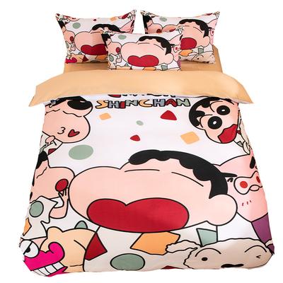 Niño Niña Crayon Shin-chan Juego de Cama Funda de Almohada 2/3/piezas Shin-chan Funda Nórdica Adultos Niños Regalo Individual Doble Tamaño Grande
