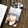 Gintama Phone Case For iPhone 17,16,15,14,13,12,11 Plus,Pro Max,XS,Colorful Silver Black Cover