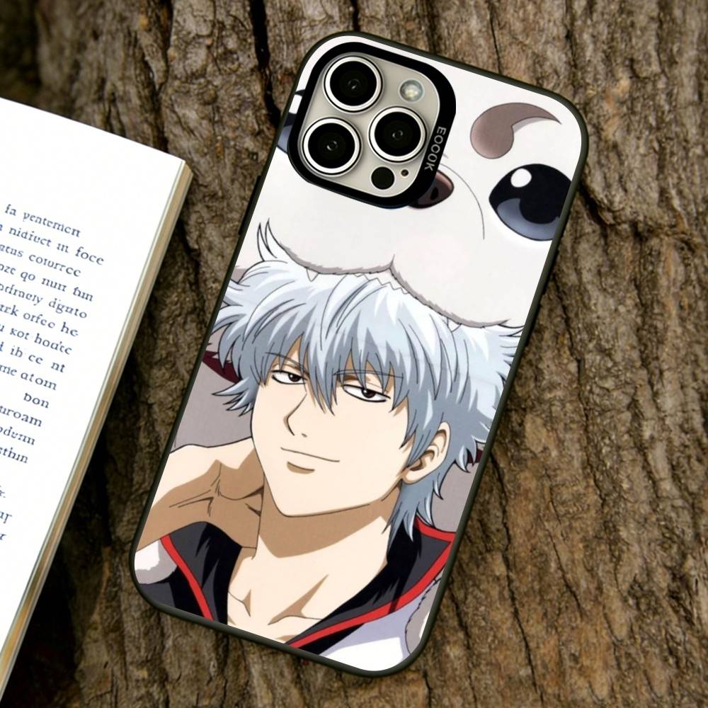 Gintama Phone Case For iPhone 17,16,15,14,13,12,11 Plus,Pro Max,XS,Colorful Silver Black Cover