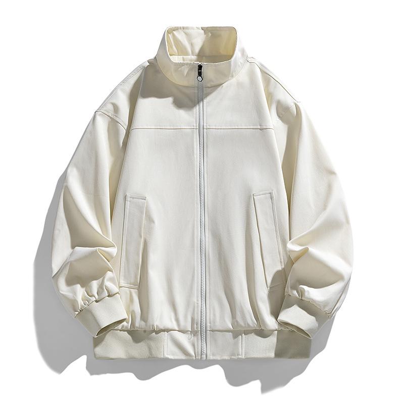 New Large-size Jacket Men's Simple and Versatile Dad Coat Loose