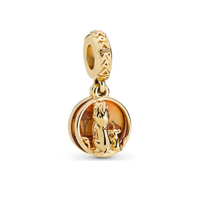 

S925 стерлінгового срібла блискуча золота серія корона мила свиня життя дерево намистини підходять оригінальний браслет DIY жіночі прикраси