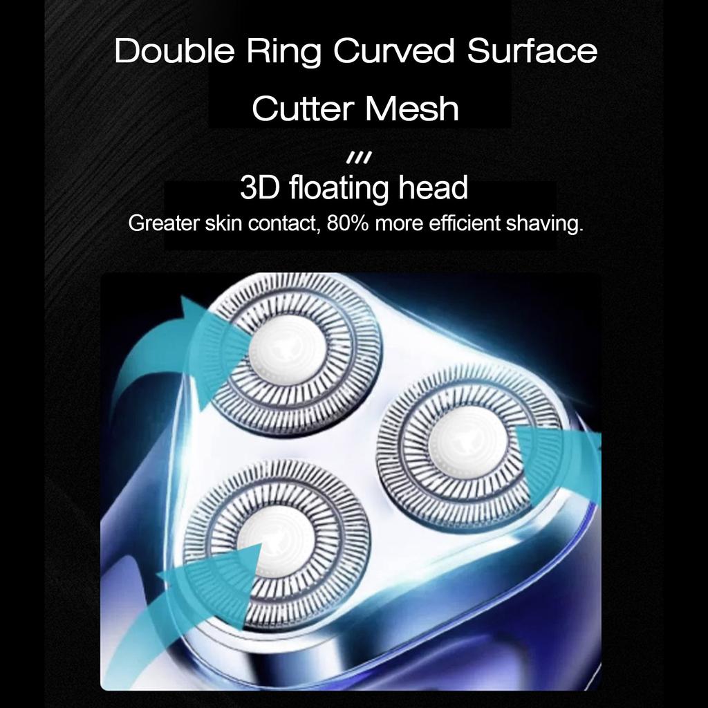Triple Head Razor Electric Men s Mini Razor Full Body Wash Portable Rechargeable Beard Razor