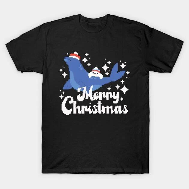 Merry Christmas Seal Made in Australia T-Shirt M