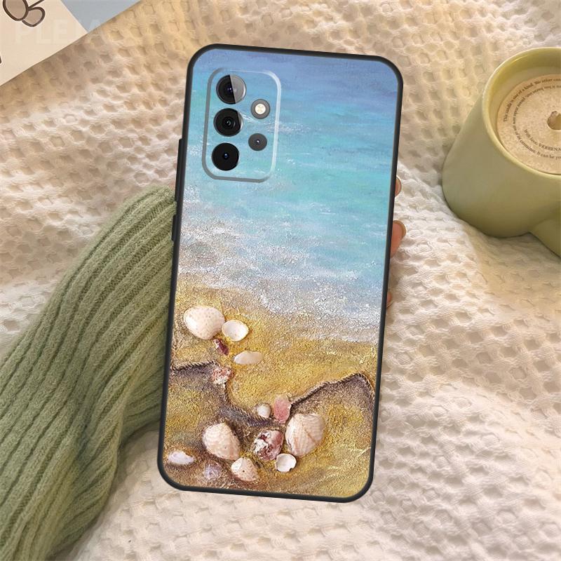 Seashell Shell Sea Art Case For Samsung Galaxy A16 A33 A36 A56 A26 A15 A55 A53 A35 A22 A32 A52 A54 A34 A14 A05 A06