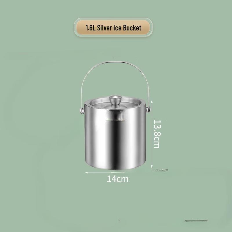 Stainless Steel Double-Wall Ice Bucket