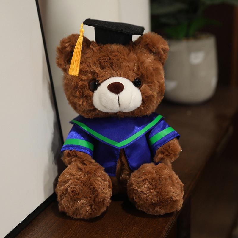 Doctor's suit teddy bear doll plush toy bear hug bear doll rag doll student graduation gift