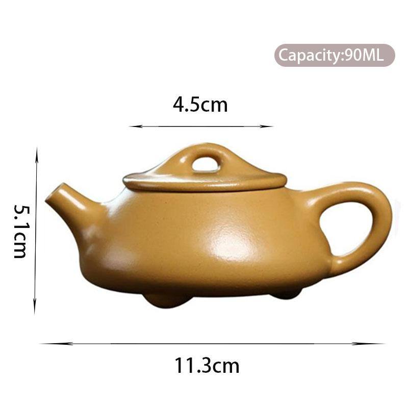 

90ml Chinese Yixing Purple Clay Teapot Famous Handmade Small Capacity Tea Pot Beauty Zisha Kettle Teaware Tea Ceremony Gifts